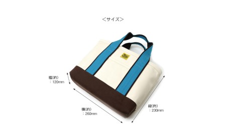 バンナイズ　スタッフオーダートート／Aiモデル　バンナイズ 帆布 お散歩 買い物 お出かけ ショッピング かばん トートバッグ ファッション カバン バッグ  生成×ターコイズブルー