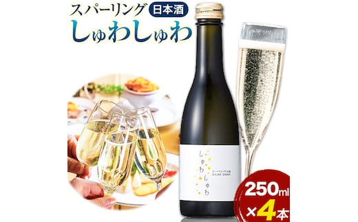 
										
										スパークリング 日本酒 しゅわしゅわ 250ml ×4本 嘉美心酒造 《30日以内に出荷予定(土日祝除く)》 岡山県 浅口市 送料無料 酒 炭酸 さけ お酒 スパークリング---124_198_30d_23_11000_4---
									