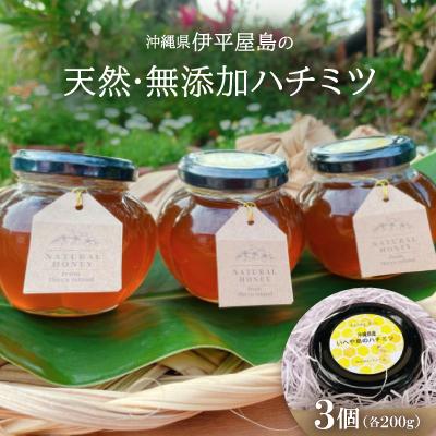 ふるさと納税 伊平屋村 伊平屋島の天然・無添加ハチミツ(200g×3個) | 