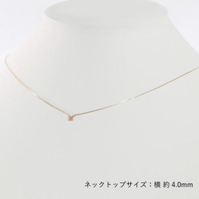 ふるさと納税 大津市 【10金 ダイヤモンドネックレス】華奢で可愛い 毎日を輝かせる クール クロスデザイン レディース |  | 03
