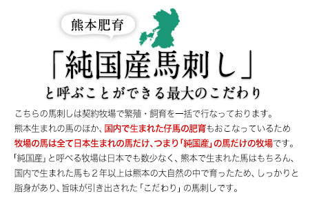 上赤身馬刺し 馬刺し ブロック 国産 熊本肥育 冷凍 生食用 たれ付き(10ml×9袋) 100g×9セット 肉 絶品 馬肉 平成27年28年 農林水産大臣賞受賞 熊本県 葦北郡 津奈木町《7月中旬-