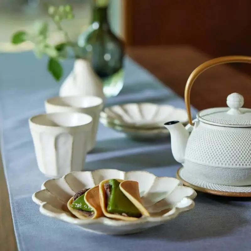 テーブルランナー Elisabeth Table runner／エリザベット グレイッシュインディゴ