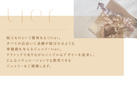 【tier】Pt900　コクーンプラチナピアス