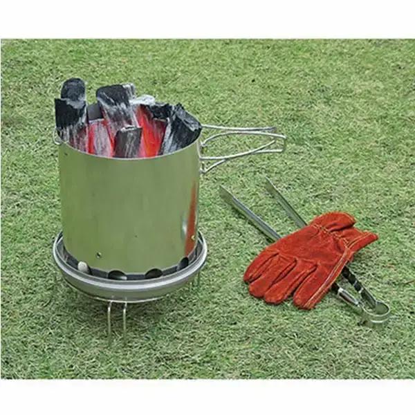 [キャプテンスタッグ] 大型火消しつぼ 火起し器付 キャンプ アウトドア用品 焚火