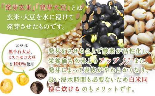 【3回定期便】【薬膳ご飯】【有機肥料/無農薬・無化学肥料･備蓄用】鑑定米の発芽三昧1.4kg（350g×4）水田環境鑑定・米食味