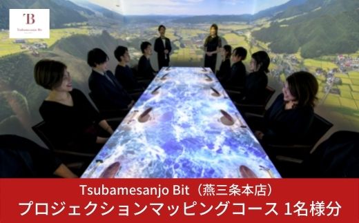 
Tsubamesanjo Bit 燕三条本店 プロジェクションマッピングコース１名様 【067S001】
