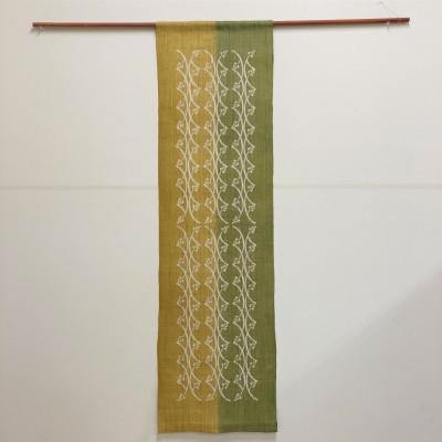 ふるさと納税 豊見城市 《ウージ染め》テーブルランナー30巾　ウージの穂　くがに(黄金) |  | 02