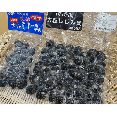 【ふるさと納税】【北海道小清水町】トウフツ湖のしじみと網走湖のしじみ食べ比べセット【配送不可地域：離島】【1739462】