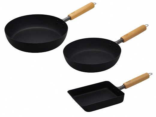 
            匠 マグマプレート加工 フライパン24cm & フライパン26cm & 玉子焼き(中) FC025106
          