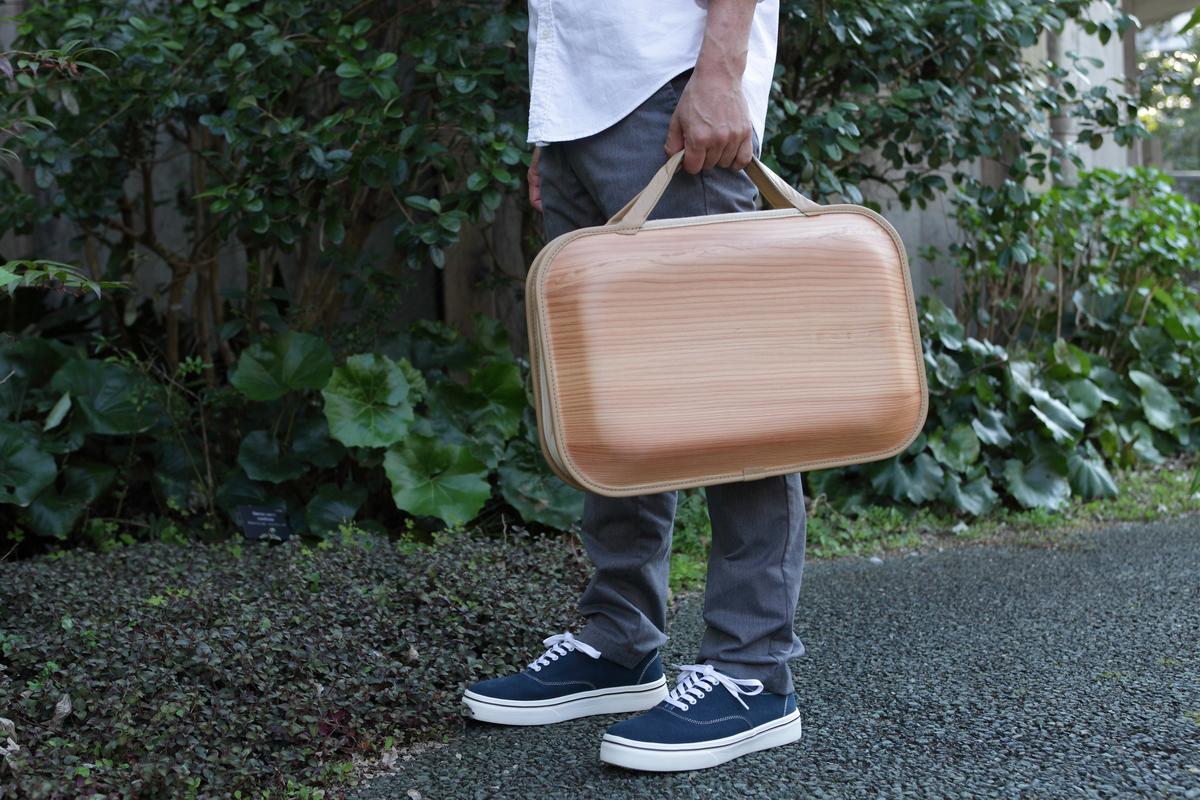 木製バッグ 【monacca-bag/Roots Naturalプレーン（B4サイズ対応）】 ビジネスバッグ 木製ビジネスバッグ 鞄 カバン バッグ 木のかばん メンズ レディース ファッション 木製