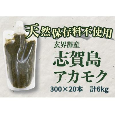 ふるさと納税 福岡市 玄界灘産  アカモク【300g×20本】 HR16