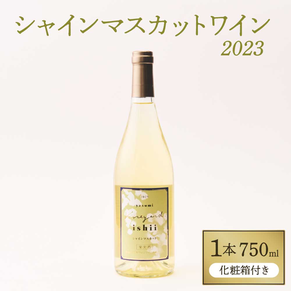 【ふるさと納税】ワイン シャインマスカットワイン 2023 750ml お酒 酒 シャインマスカット 辛口 白ワイン 洋酒 国産 熊本県 宇城市 送料無料