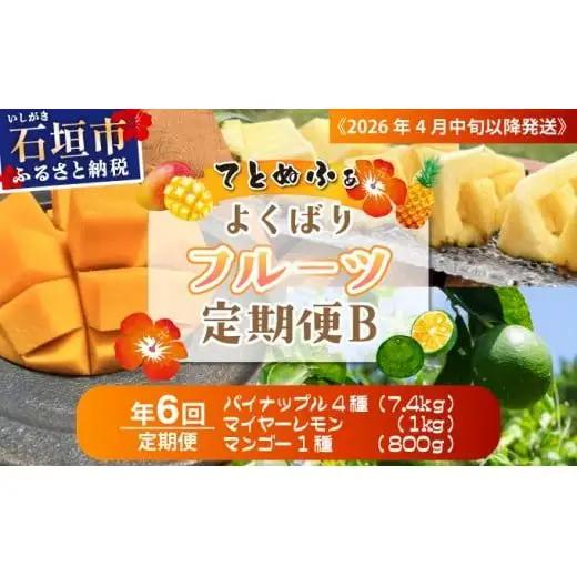 島のおいしいを贅沢に！大満足のパイナップル4種とマンゴー、マイヤーレモンの定期便　年6回に分けてお送りします 《2027年4月中旬以降発送》