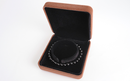 ブラックトルマリン ラウンド6.5mm 数珠ブレスレット 1本 Brc-11 244-011