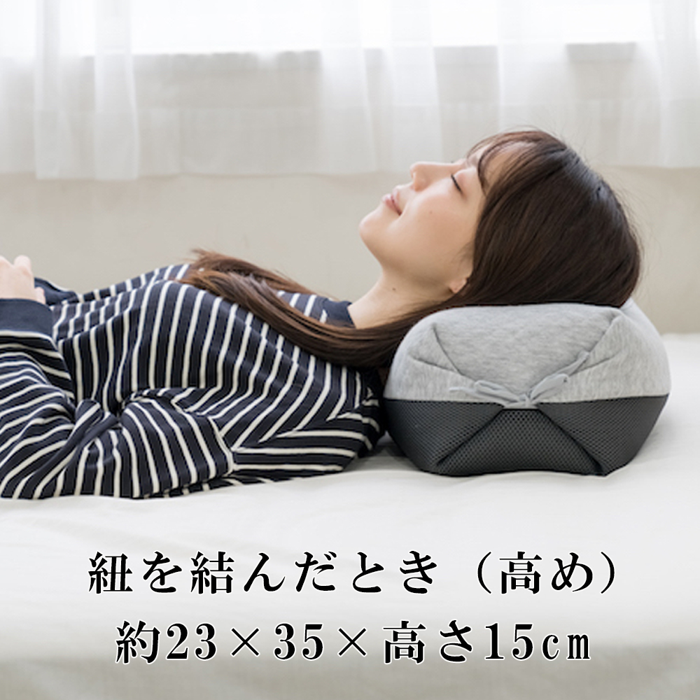 セルフフィッティング枕「紐で高さが変えられるそば殻まくら」自分ならではのベストポジションが得られる！│快眠 枕 睡眠 そば 寝心地 サポート 寝具 ベッド 日本製 ふるさと納税 三重県 四日市市_イメ