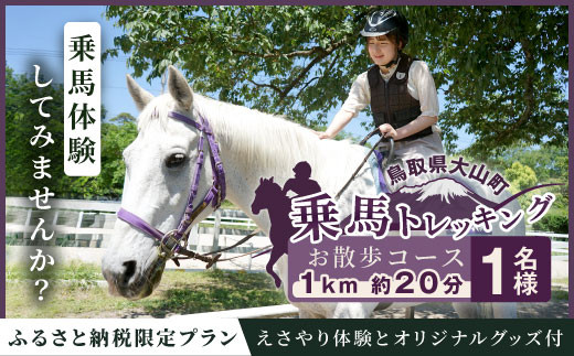 DJ-03　乗馬トレッキング「お散歩コース」おまけ付きプラン 1名様ご利用券 5,000円