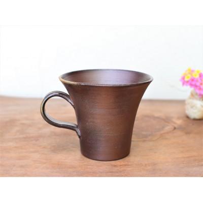 ふるさと納税 上島町 備前焼 コーヒーカップ(中)　c1-100
