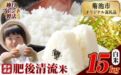 熊本県産 白米 肥後清流米 15kg 熊本県産 ふるさと納税 精米 米 こめ ふるさとのうぜい コメ お米 おこめ《12月中旬-2月末頃出荷》
