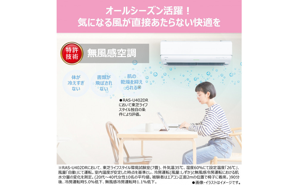 東芝　エアコン【標準設置費込み】フラッグシップモデル　8畳　RAS-U251DR(W)
