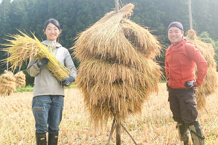 【玄米】令和7年産 (栽培期間中)農薬化学肥料不使用・天日干し自然乾燥のお米 10kg×1袋