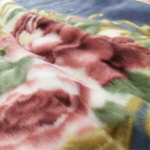 【シングルサイズ】洗える 吸湿発熱 軽量あったか毛布 ブルー1枚　MO-6062-BL【1507134】