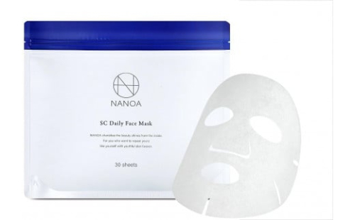 (ナノア)NANOA デイリー フェイスパック 医師が大注目のヒト幹細胞 シートマスク エイジングケア EGF 保湿 高級コットン 顔パック 30枚入 ×２袋セット【スキンケア 高級コットン フェイスケア 美容 人気 おすすめ 敏感肌 乾燥肌 毎日ケア ギフト プレゼント お取り寄せ 通販 送料無料 ふるさと納税 大阪 堺市】