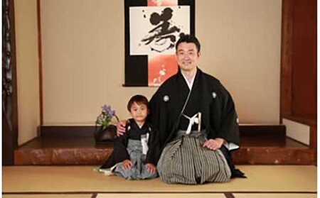 鎌倉七五三お祝いフルパック　スタジオ&屋外ロケーション撮影　(人力車付)