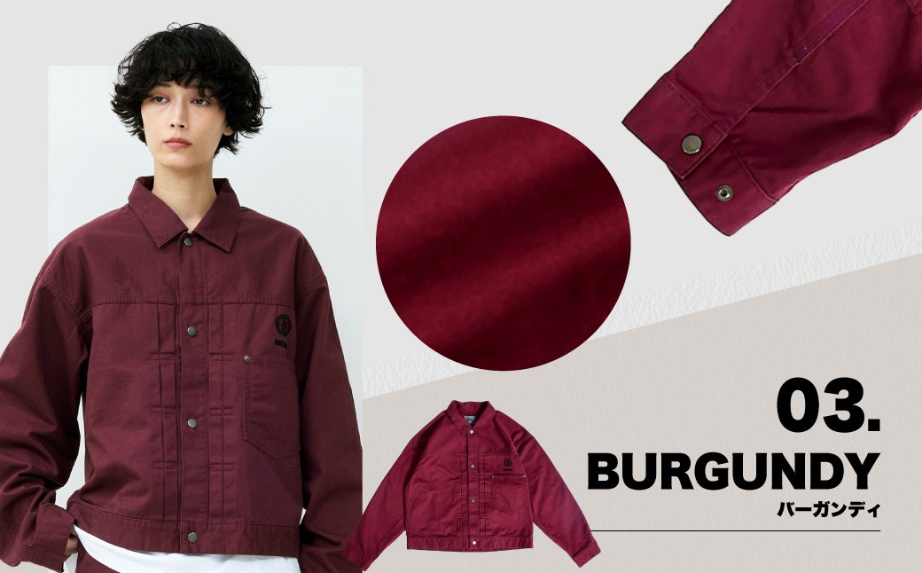 
            BRENOA チノジャケット バーガンディ（ Sサイズ ／ Mサイズ ／ Lサイズ ） チノ ジャケット 上着 ファッション 服 洋服 岡山県 倉敷市 【選べるサイズ】
          