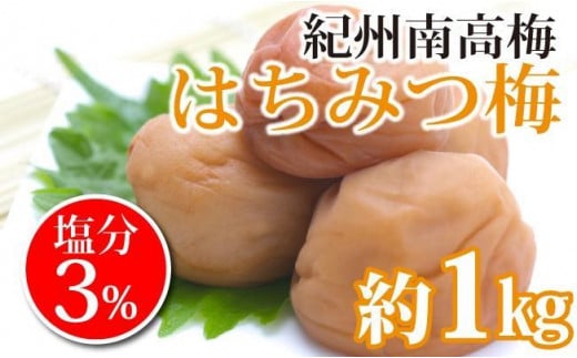 
紀州南高梅 はちみつ梅 塩分3％ 1kg 白浜グルメ市場 【 南高梅 梅干し はちみつ梅干し ハニー梅干し 梅干し はちみつ 梅干 和歌山県 白浜町 BQ04-NTZ 】
