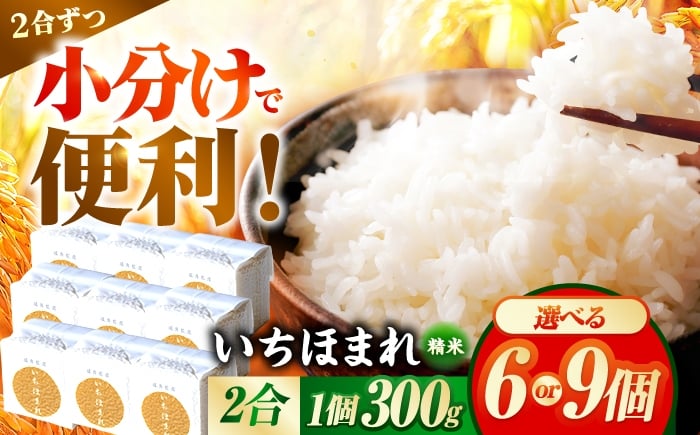 
            【2026年1月中旬より順次発送】【選べる容量】福井県産 いちほまれ 300g×6個 2合 真空パック 小分け  / 白米 国産米 福井県 ブランド米 保存しやすい 小浜市 / シマダ農園 [BFAV011]
          