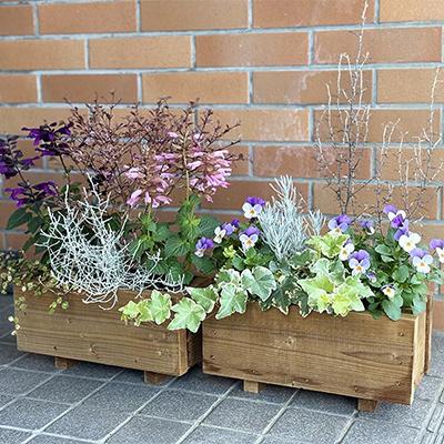 ふるさと納税 亀岡市 手作り木製プランターセット |  | 03
