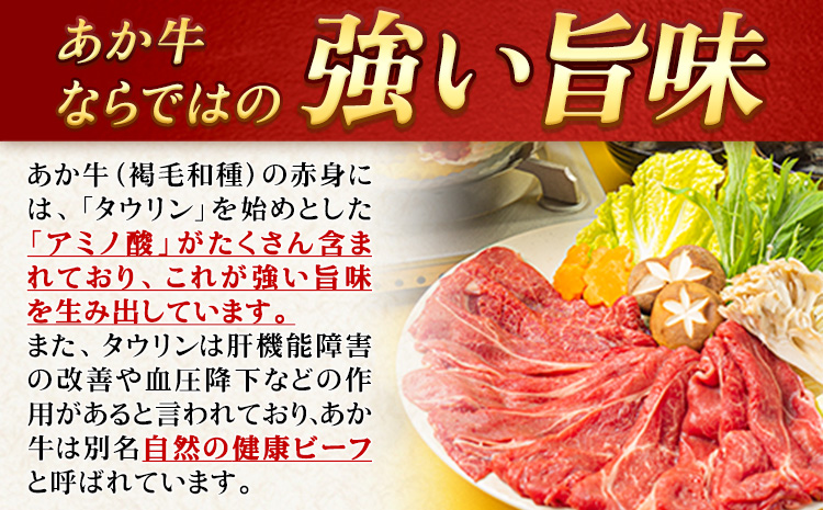 牛肉 赤身 クラシタ ロース すき焼き あか牛 肩ロース 600g (300g×2パック)《60日以内に出荷予定(土日祝除く)》---gkt_fakakrst_60d_24_11000_600g---