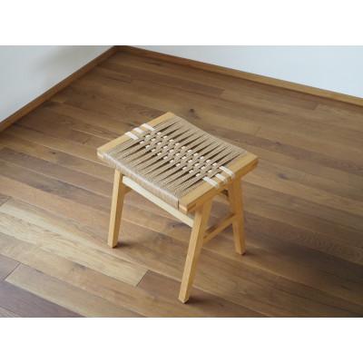 ふるさと納税 川越市 【UMEBACHI FURNITURE】 ペーパーコードスツール　国産クリ材　【申込後生産】 |  | 01