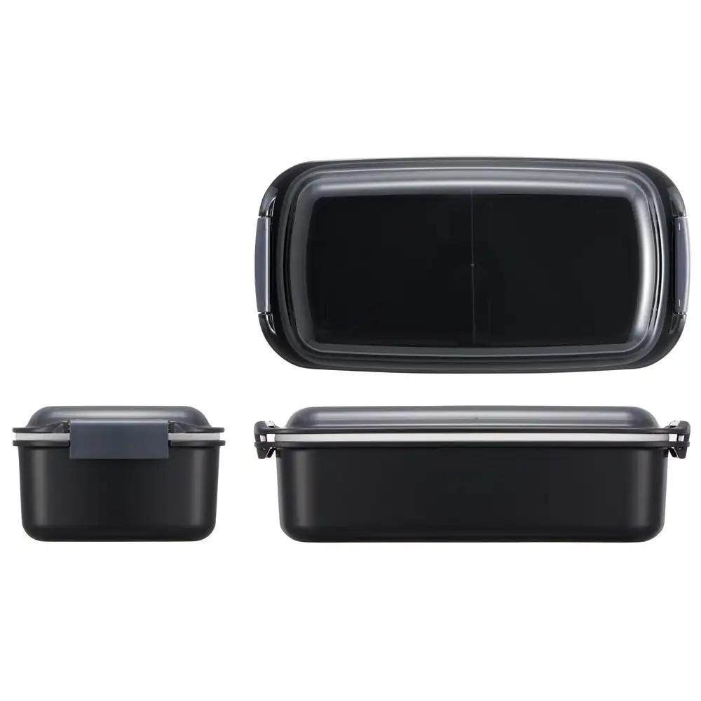 洗いやすい弁当箱 820ml 1段 バイオマス PTLB9B アッシュブラック キッズドア 奈良県奈良市 skt125 スケーター 672392