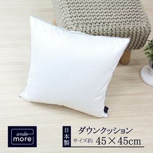 【ando more】日本製ダウンクッション（45×45㎝）（28-05）
