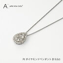 【ふるさと納税】ペンダント プラチナ ダイヤモンド 0.5カラット アルカンシェル ネックレス 華やか レディース ギフト プレゼント 記念日 贈り物 鑑別書付き 関西 大阪 泉佐野市 お取り寄せ 送料無料