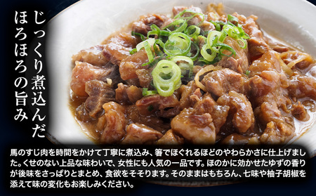 馬肉 本格馬すじ煮込み 馬すじ 煮込み 外輪 【配送不可地域あり】（離島）《60日以内に出荷予定(土日祝除く)》 熊本 冷凍 馬刺 馬肉 絶品 おつまみ 贈答用 ギフト お中元 お歳暮 産山村 送料無