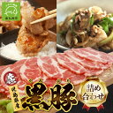 【ふるさと納税】黒豚切落とし・しょうが焼き・生ハムセット