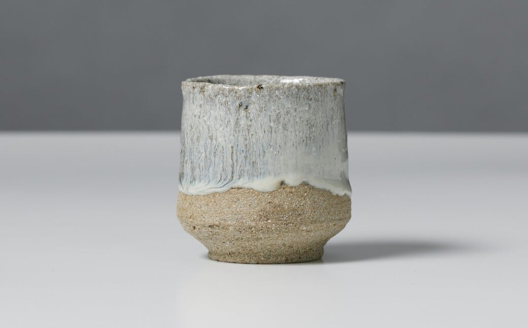 
                  【鳥巣窯　岸田匡啓】唐津焼／斑唐津湯呑み
                