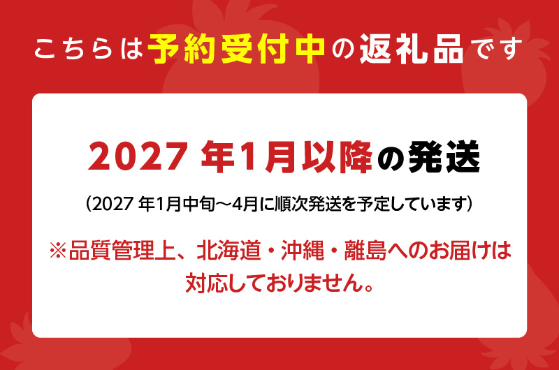 【2027年1月から順次発送】福岡県産 羽衣農園の完熟あまおう 約1kg（約250g×4パック）_ 福岡県産 完熟 あまおう 約250g × 4パック 計 約1kg こだわり いちご 福岡県 ブランド