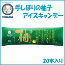 【ふるさと納税】手しぼりの柚子アイスキャンデー　20本入／久保田食品／サイズ3／アイス／添加物不使用