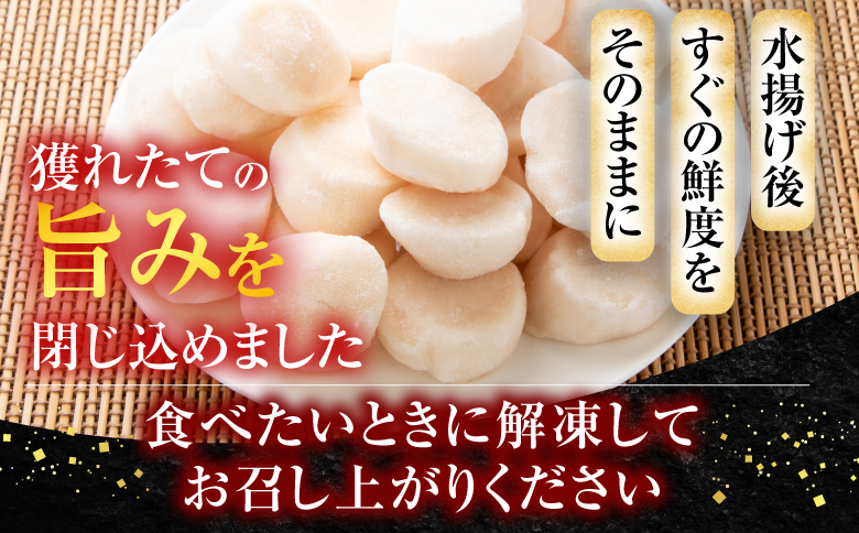 ＼漁業者応援品／お刺身用ほたて貝柱500g A-11002