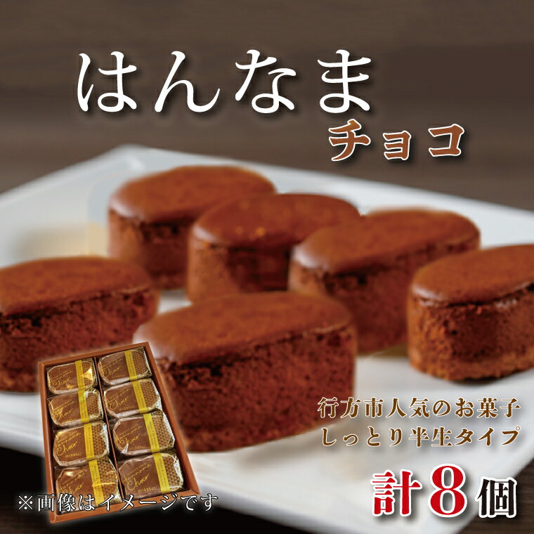 【ふるさと納税】はんなまちょこ8個｜デザート スイーツ チョコ はんなま はんなまチョコ 人気 送料無料 茨城県 行方市(H-25-1)
