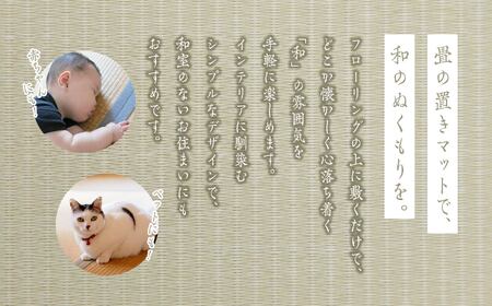 お部屋に和のくつろぎを！敷くだけ畳マット～若草色～【株式会社平栗】