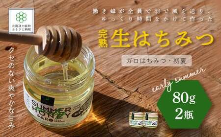 完熟生はちみつ ガロはちみつ・初夏（アカシア）（80g）2瓶セット　お料理にも使える