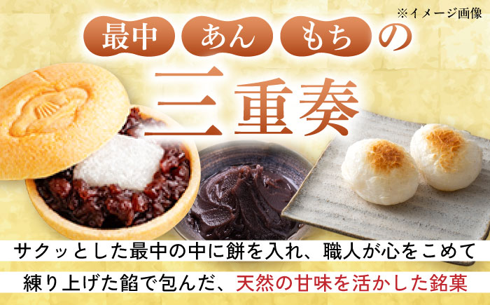 椿の花モチーフのサクサク最中 しまつばき 12個 最中 五島市/観光ビルはたなか [PAX041]