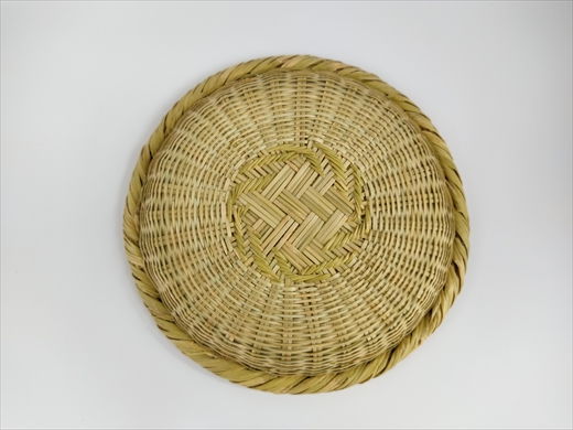 富士北麓”勝山”スズ竹細工「中皿」1枚 山梨県伝統工芸品