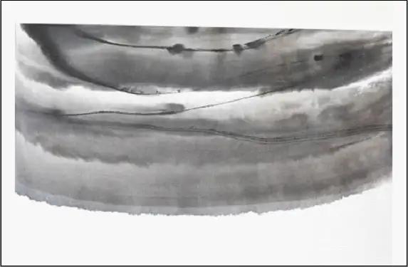福岡市ゆかりの墨象作品《三魂》原画（A3額装）／「結びゆくものたち」三部作より