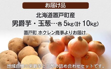 ＪＡきたみらい男爵芋・玉葱詰め合わせ 計10kg OTC002 | 男爵 玉葱
