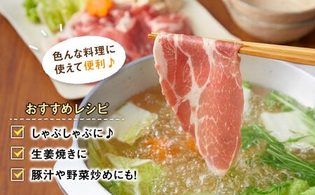 【旭川産ブランド豚】笹豚肩ロース薄切り900g(300g×3パック)【 豚肉 お肉 薄切り 肩ロース ロース しゃぶしゃぶ 生姜焼き しょうが焼き 小分け 冷凍 国産 北海道 お取り寄せ グルメ 高評